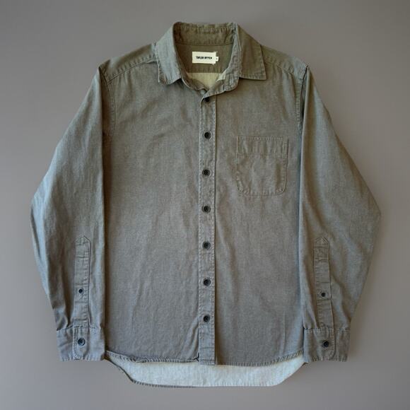 Taylor Stitch Mechanic Shirt 40 Brown Collared Cotton Button Up Workwear - Picture 1 of 9